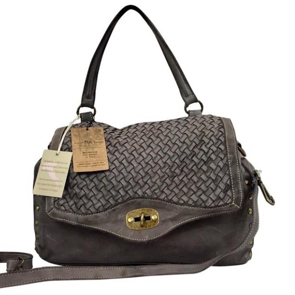 Cuir Rose luxury Made In Italy crossbody handbag - Picture 1 of 8